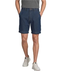 Roundtree & Yorke Classic Fit Mid Rise 8#double; Denim Shorts