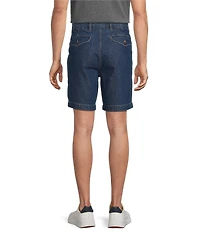 Roundtree & Yorke Classic Fit Mid Rise 8#double; Denim Shorts