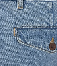 Roundtree & Yorke Classic Fit Mid Rise 8#double; Denim Shorts