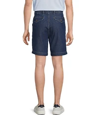Roundtree & Yorke Classic Fit Pleated 8#double; Denim Shorts
