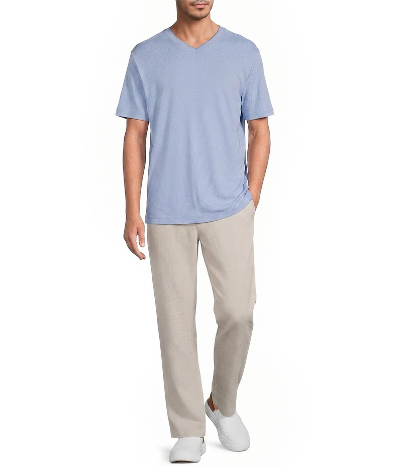 Roundtree & Yorke Classic Fit Side Elastic Drawstring Pants