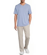 Roundtree & Yorke Classic Fit Side Elastic Drawstring Pants
