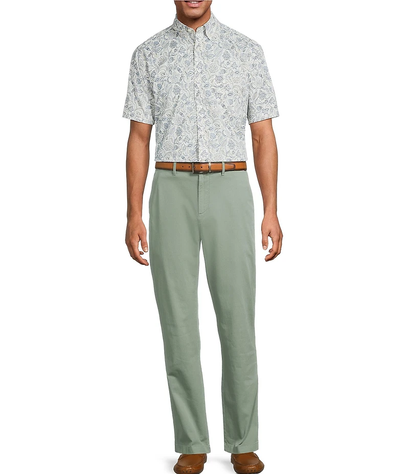 Roundtree & Yorke Classic Fit Solid Textured Chino Pants