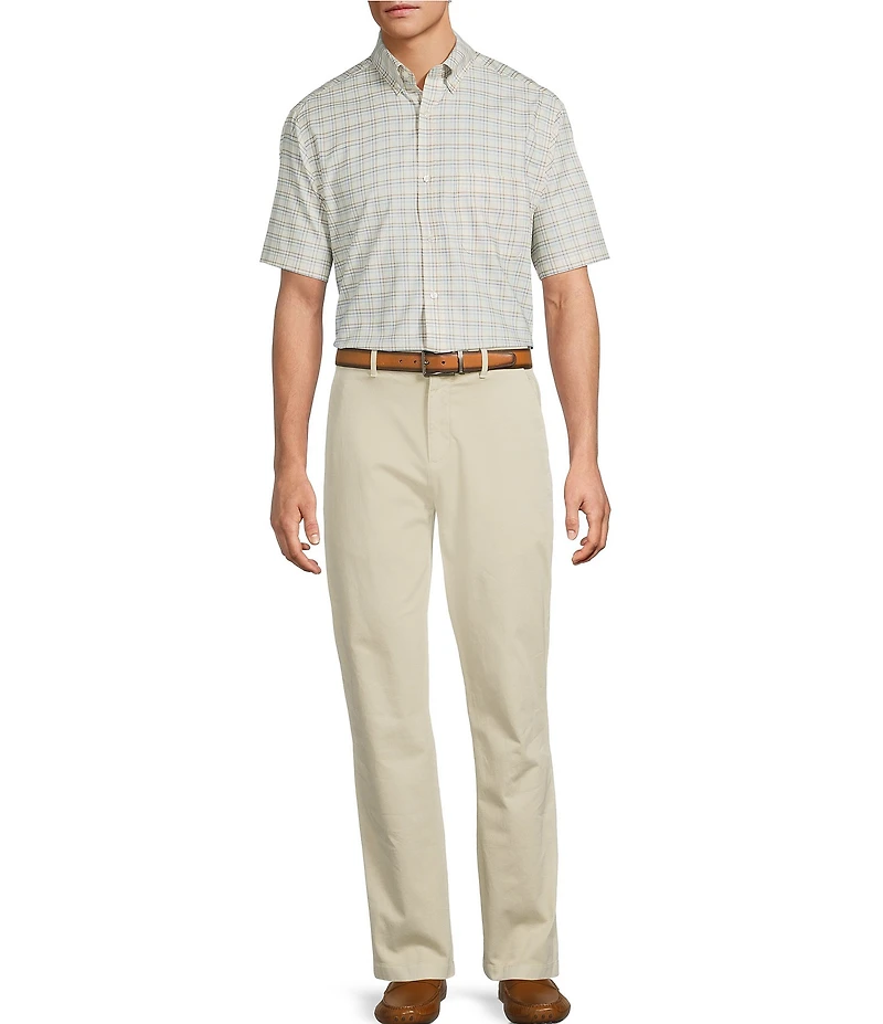 Roundtree & Yorke Classic Fit Solid Textured Chino Pants