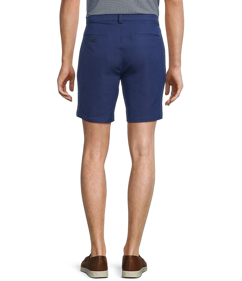 Roundtree & Yorke Classic Flat Front Performance Space Dye 8#double; Pull On Shorts