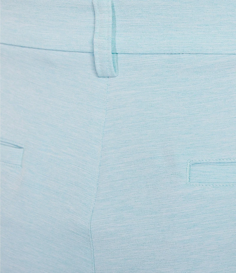 Roundtree & Yorke Classic Flat Front Performance Space Dye 8#double; Pull On Shorts