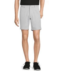 Roundtree & Yorke Classic Flat Front Performance Space Dye 8#double; Pull On Shorts