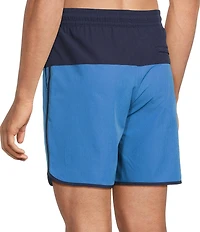Roundtree & Yorke Color Blocked 7#double; Swim Trunks