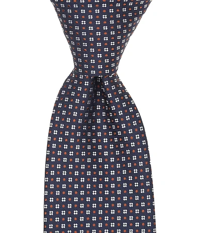 Roundtree & Yorke Conrad Neat Traditional Silk Blend Tie