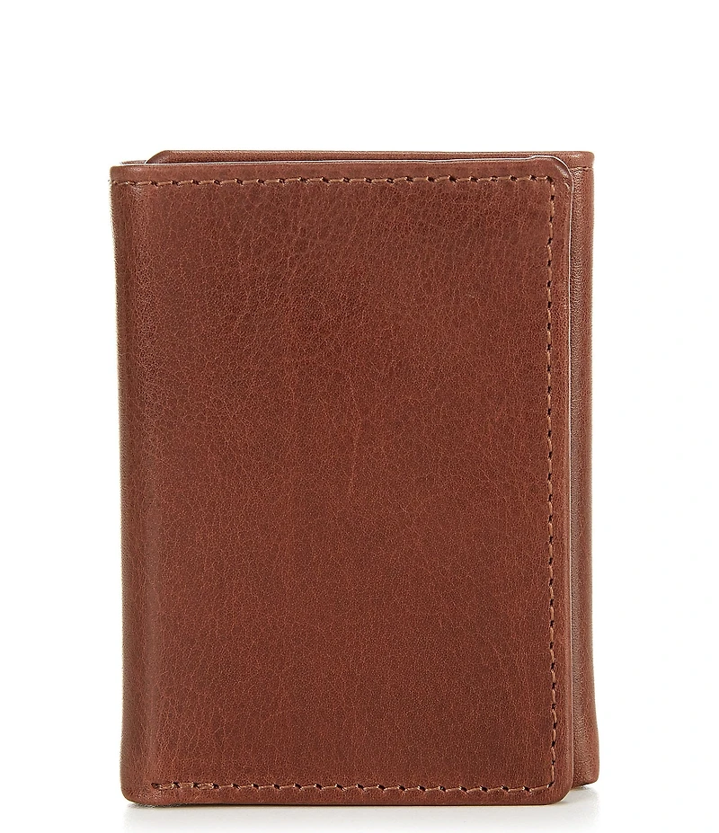 Roundtree & Yorke Cow Leather Tri-Fold Wallet