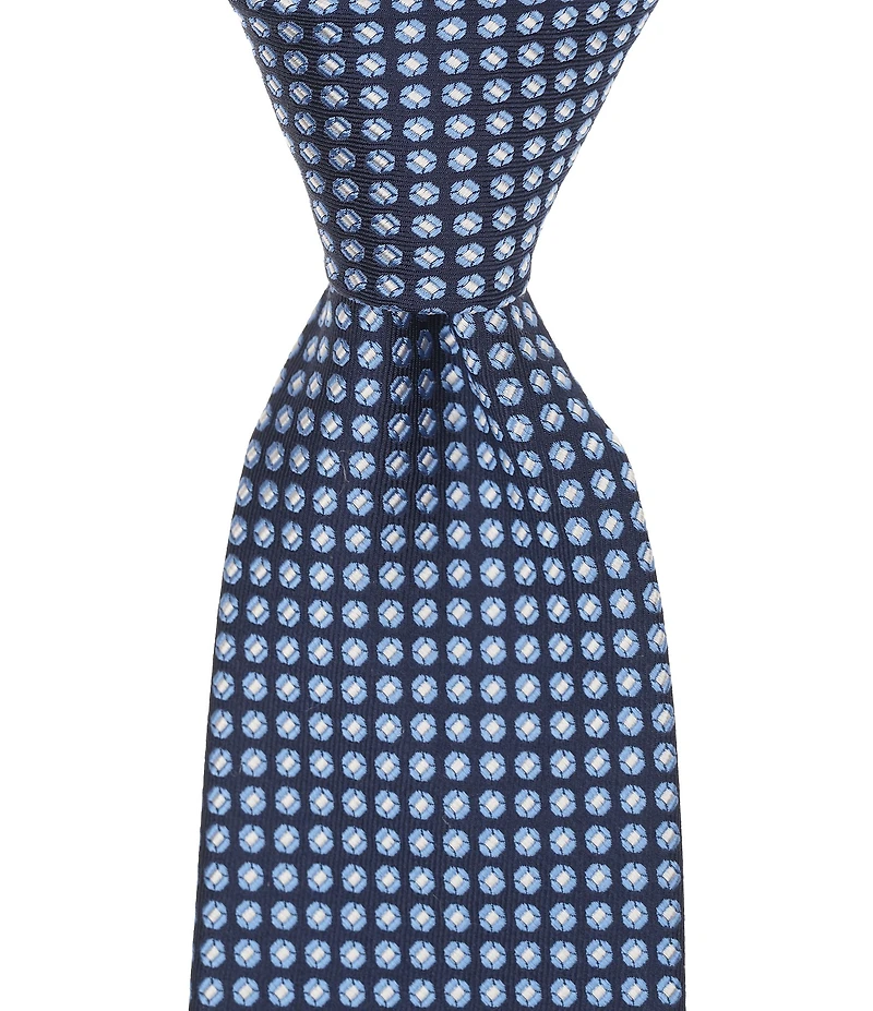 Roundtree & Yorke Emanuel Neat Traditional Silk Blend Tie