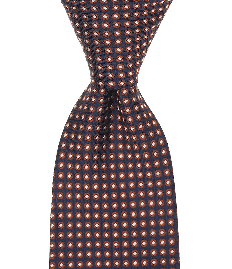 Roundtree & Yorke Emanuel Neat Traditional Silk Blend Tie