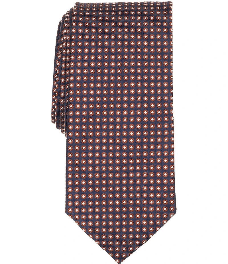 Roundtree & Yorke Emanuel Neat Traditional Silk Blend Tie
