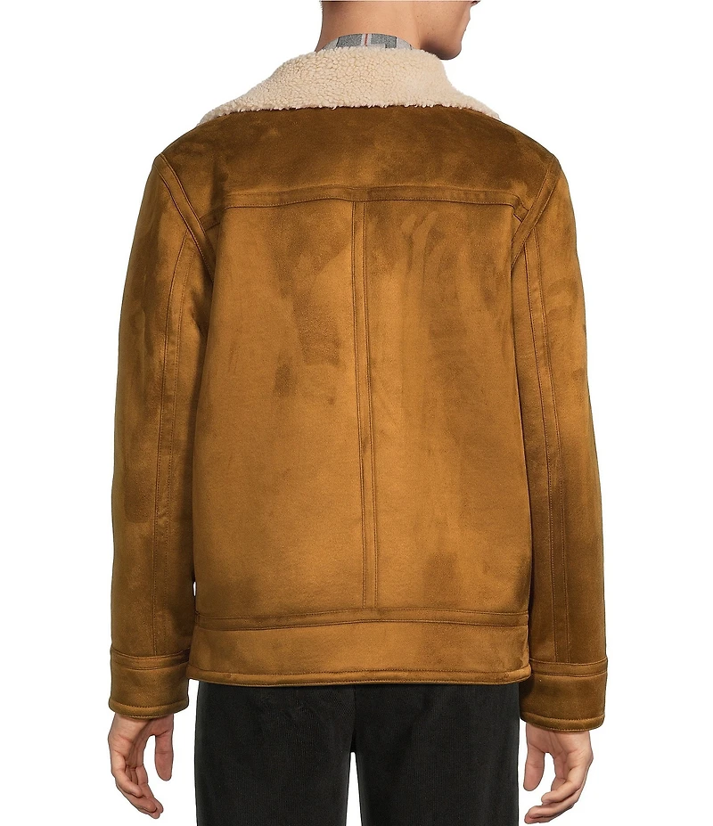 Roundtree & Yorke Faux-Sherpa Collar Hipster Jacket