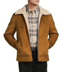 Roundtree & Yorke Faux-Sherpa Collar Hipster Jacket