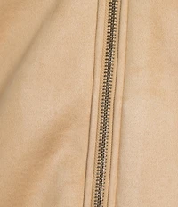 Roundtree & Yorke Faux-Sherpa Collar Long Sleeve Bomber Jacket