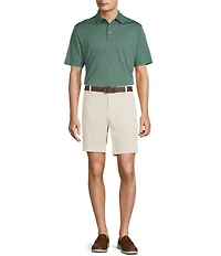 Roundtree & Yorke Flat Front 9#double; Performance Dobby Shorts