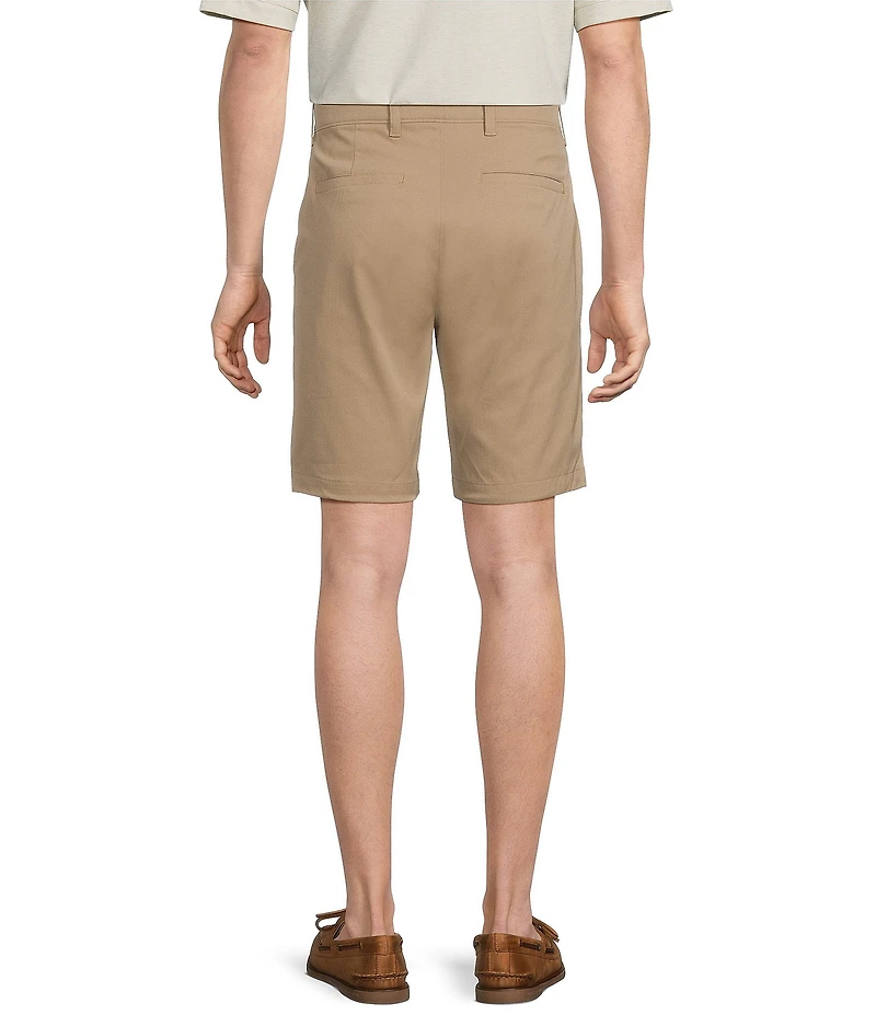 Roundtree & Yorke Flat Front 9#double; Performance Herringbone Shorts