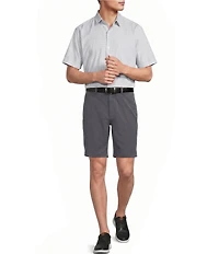 Roundtree & Yorke Flat Front 9#double; Performance Herringbone Shorts