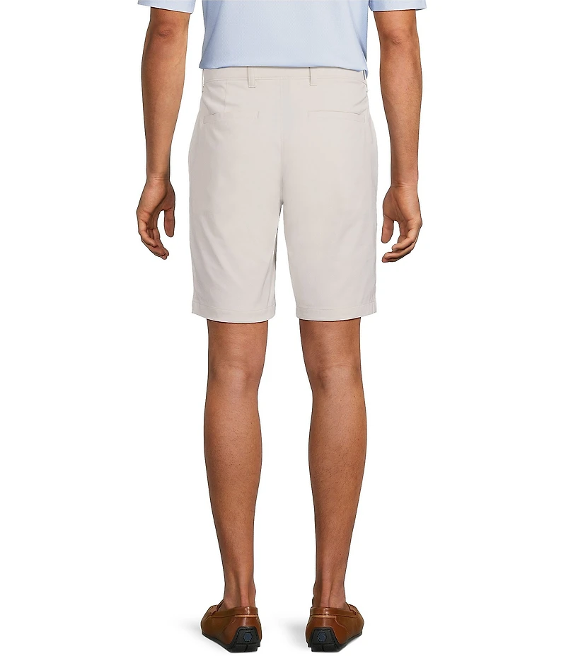 Roundtree & Yorke Flat Front 9#double; Performance Herringbone Shorts