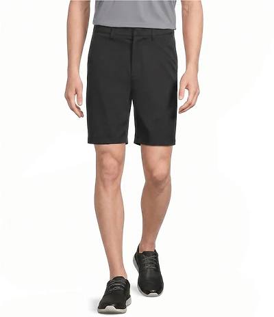 Roundtree & Yorke Flat Front 9#double; Performance Herringbone Shorts