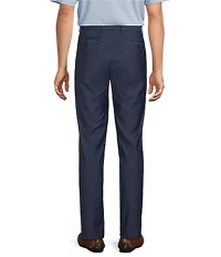 Roundtree & Yorke Flat Front Classic Fit Performance Textured Dress Pants
