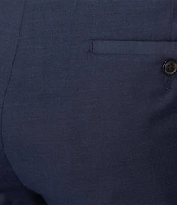 Roundtree & Yorke Flat Front Classic Fit Performance Textured Dress Pants