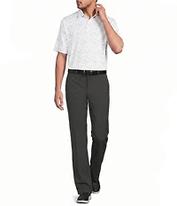Roundtree & Yorke Flat Front Classic Fit Performance Textured Dress Pants