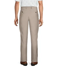 Roundtree & Yorke Flat Front Classic Fit Performance Textured Dress Pants