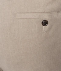 Roundtree & Yorke Flat Front Classic Fit Performance Textured Dress Pants