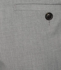 Roundtree & Yorke Flat Front Classic Fit Performance Textured Dress Pants