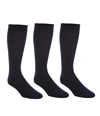 Roundtree & Yorke Flat-Knit Acrylic Crew Socks 3-Pack