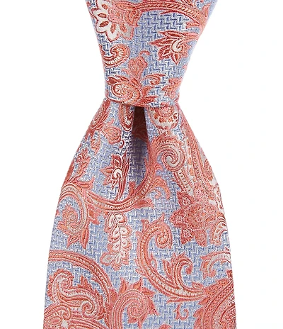 Roundtree & Yorke Fran Plaid Print 3 3/8#double; Silk Tie