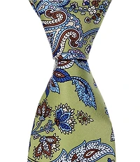 Roundtree & Yorke Grand Paisley Print 2 3/4#double; Silk Tie