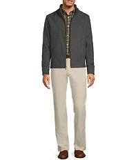 Roundtree & Yorke Herringbone Wool Hipster