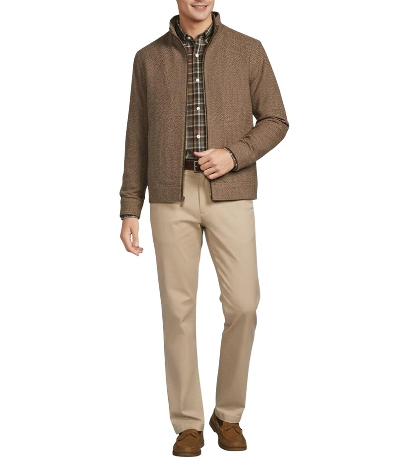 Roundtree & Yorke Herringbone Wool Hipster