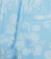 Roundtree & Yorke Hibiscus 7#double; Inseam Swim Trunks