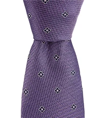 Roundtree & Yorke Kyrie Neat 3.125#double; Silk Blend Tie