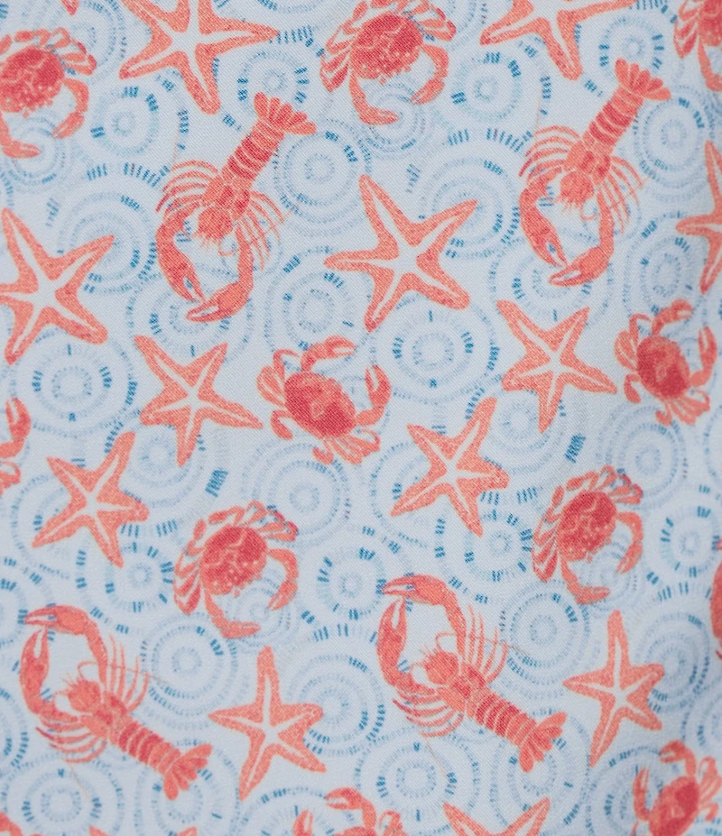 Roundtree & Yorke Lobster Starfish 7#double; Inseam Swim Trunks