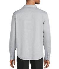 Roundtree & Yorke Long Sleeve Button Down Collar Solid Knit Shirt