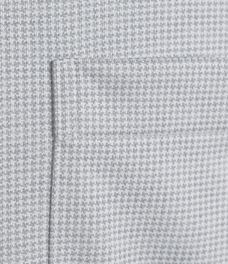 Roundtree & Yorke Long Sleeve Button Down Collar Solid Knit Shirt