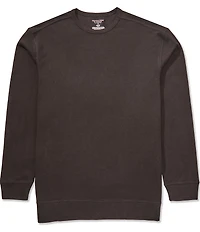 Roundtree & Yorke Long Sleeve Crew Neck Waffle-Knit Sleep Shirt