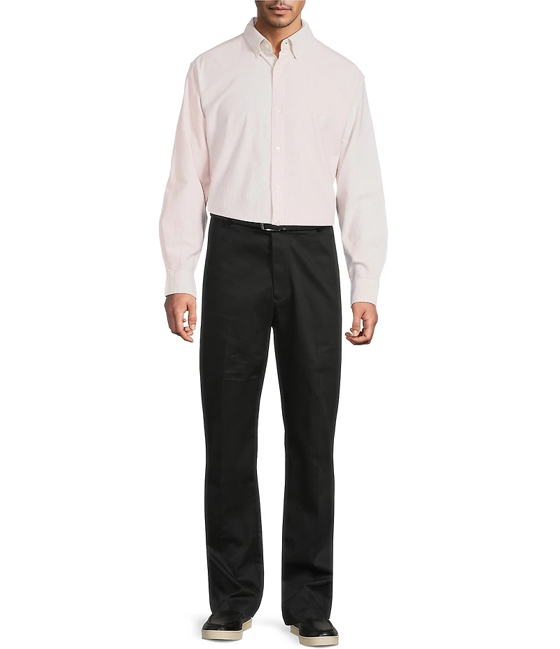 Roundtree & Yorke Long Sleeve Fashion Oxford Sport Shirt