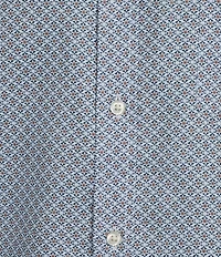 Roundtree & Yorke Long Sleeve Floral Print Oxford Sport Shirt