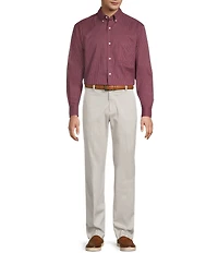 Roundtree & Yorke Long Sleeve Geometric Print Sport Shirt