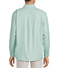 Roundtree & Yorke Gingham Pattern Twill Sport Shirt