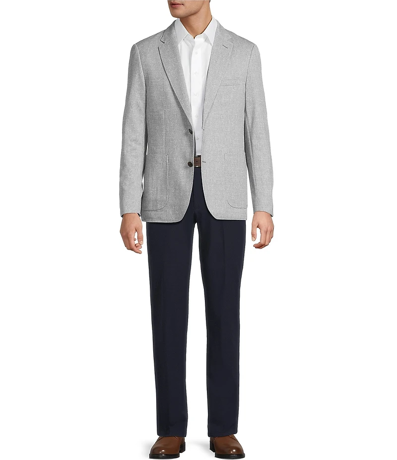 Roundtree & Yorke Long Sleeve Knit Blazer