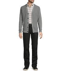 Roundtree & Yorke Long Sleeve Knit Solid Textured Cardigan