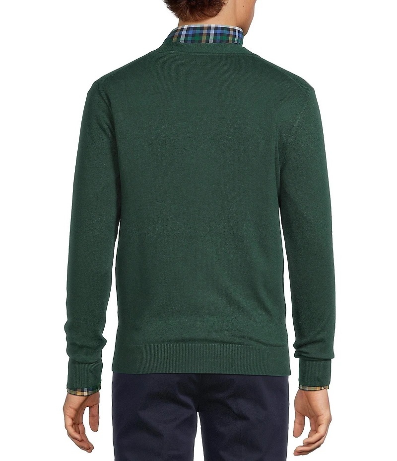 Roundtree & Yorke Long Sleeve Knit Solid Textured Cardigan