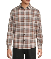 Roundtree & Yorke Long Sleeve Large Plaid Button Front Shirt